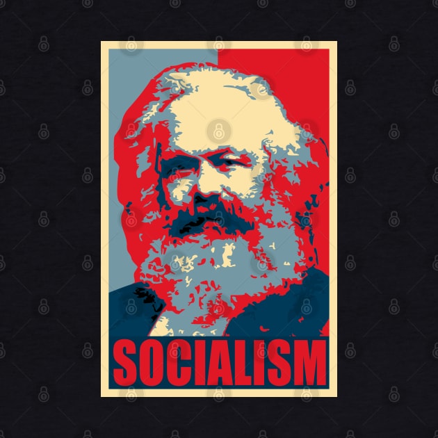 Karl Marx Socialism Pop Art T-Shirt by Nerd_art